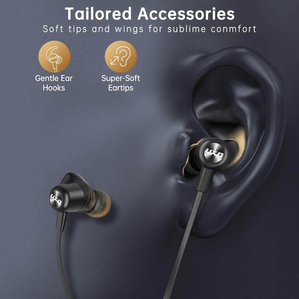 Kabellose In-Ear Sportkopfhörer mit Mikrofon, schwarz