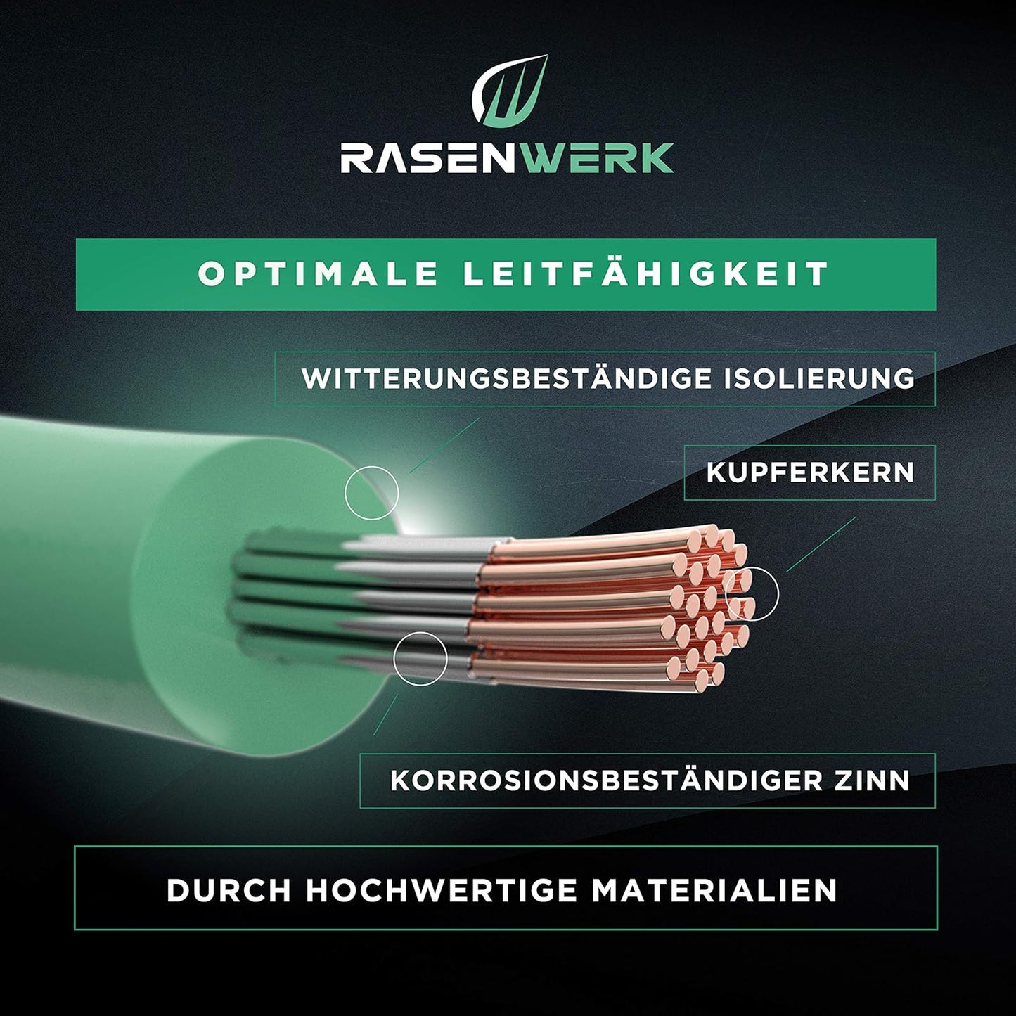 Universal Begrenzungskabel für Mähroboter, Ø 2,7mm 150m