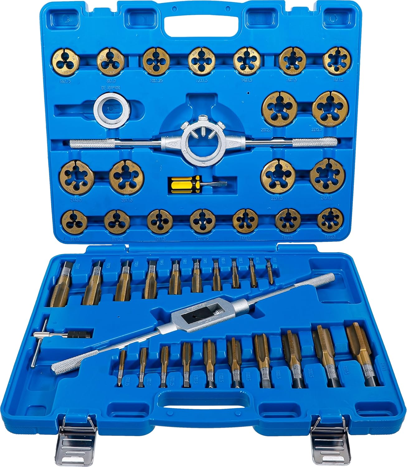 Gewindeschneid-Satz Tin-beschichtet M6 - M24 45-tlg., 45-tlg. | Tin-beschichtet | M6 - M24 Single
