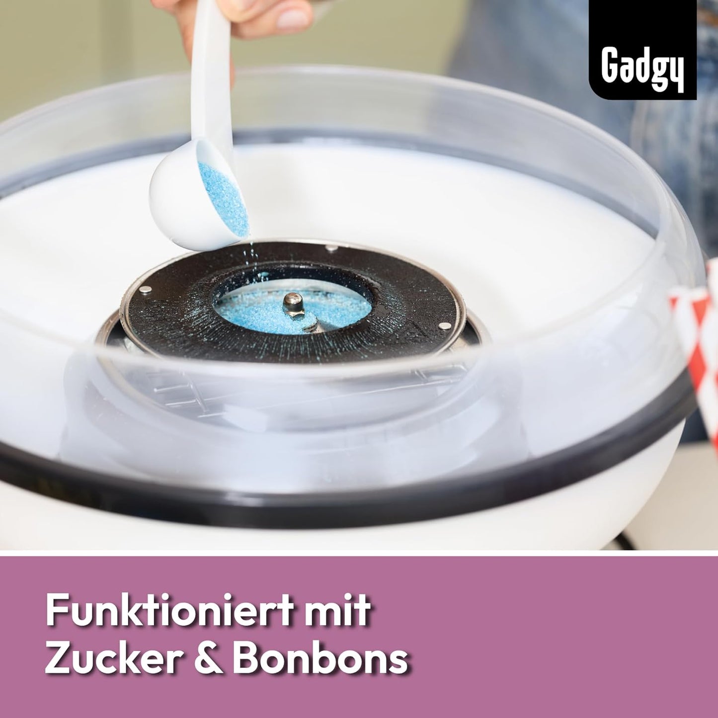 Retro Zuckerwattemaschine, Rosa