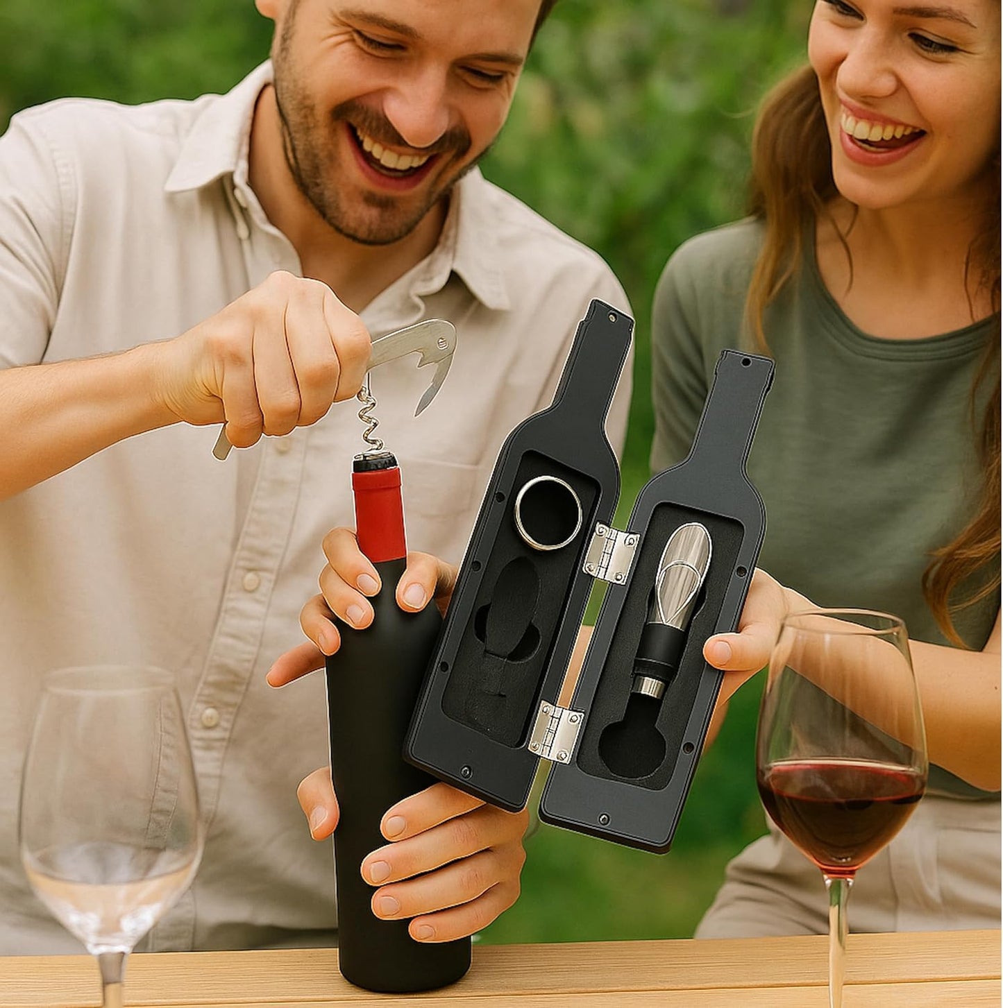 Wein Flaschenöffner Geschenkset