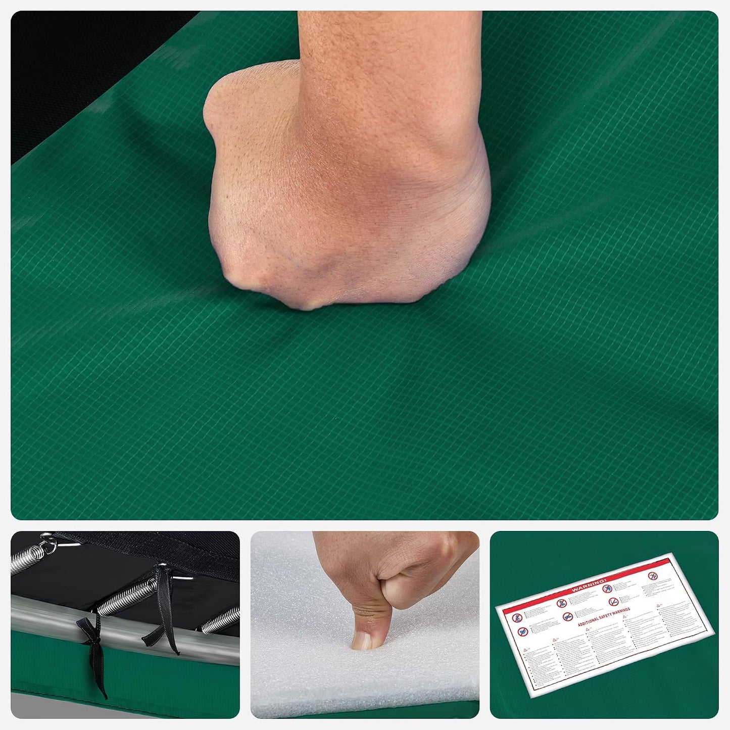 Trampolin-Randabdeckung, 244 cm, 244 cm Grün