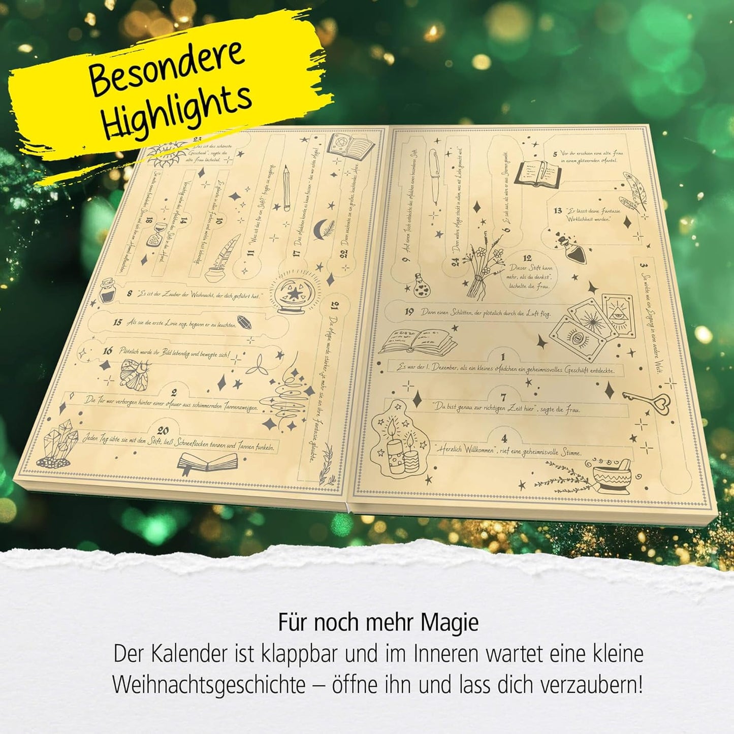 Magic Adventskalender mit Schreibwaren, Magic