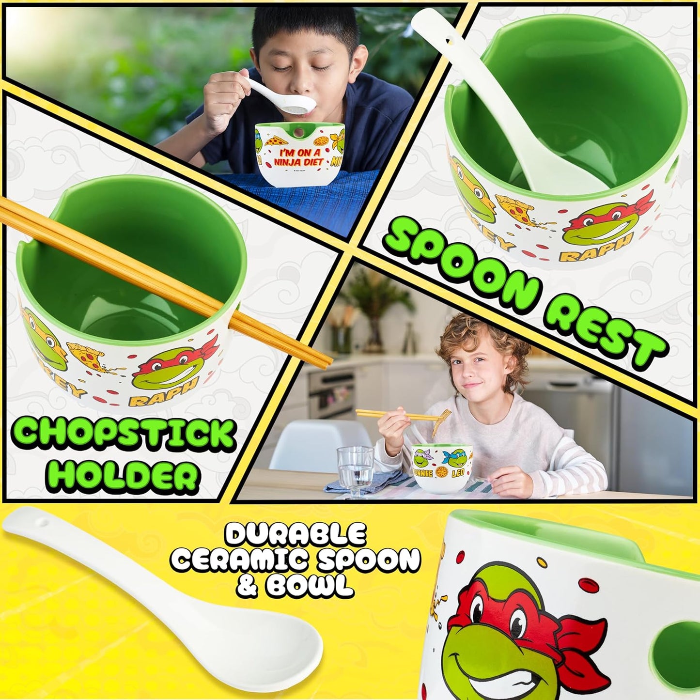 Teenage Mutant Ninja Turtles Ramen Schüssel Set, Multi Tmnt