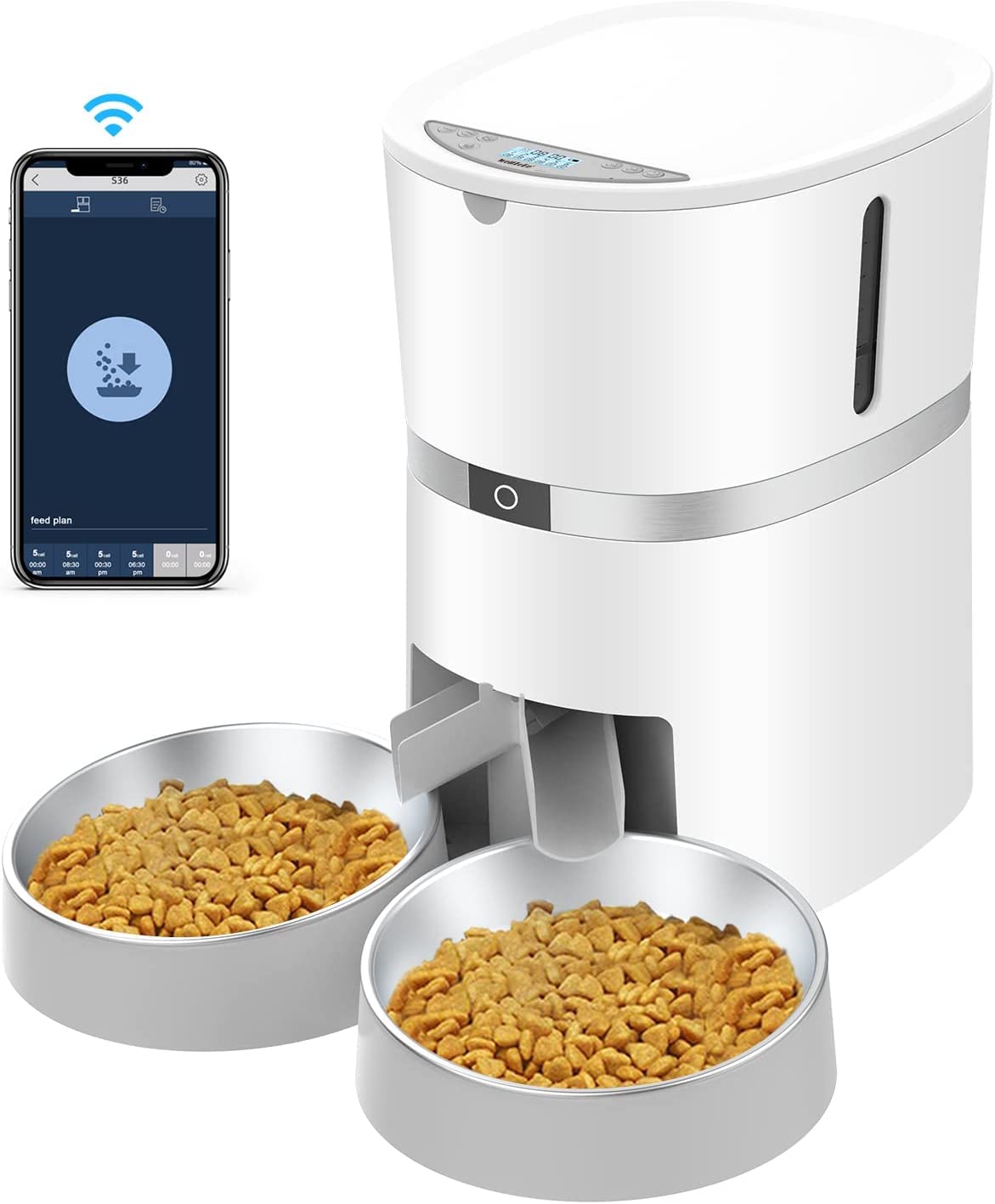 Smart WiFi Futterautomat, Weiss