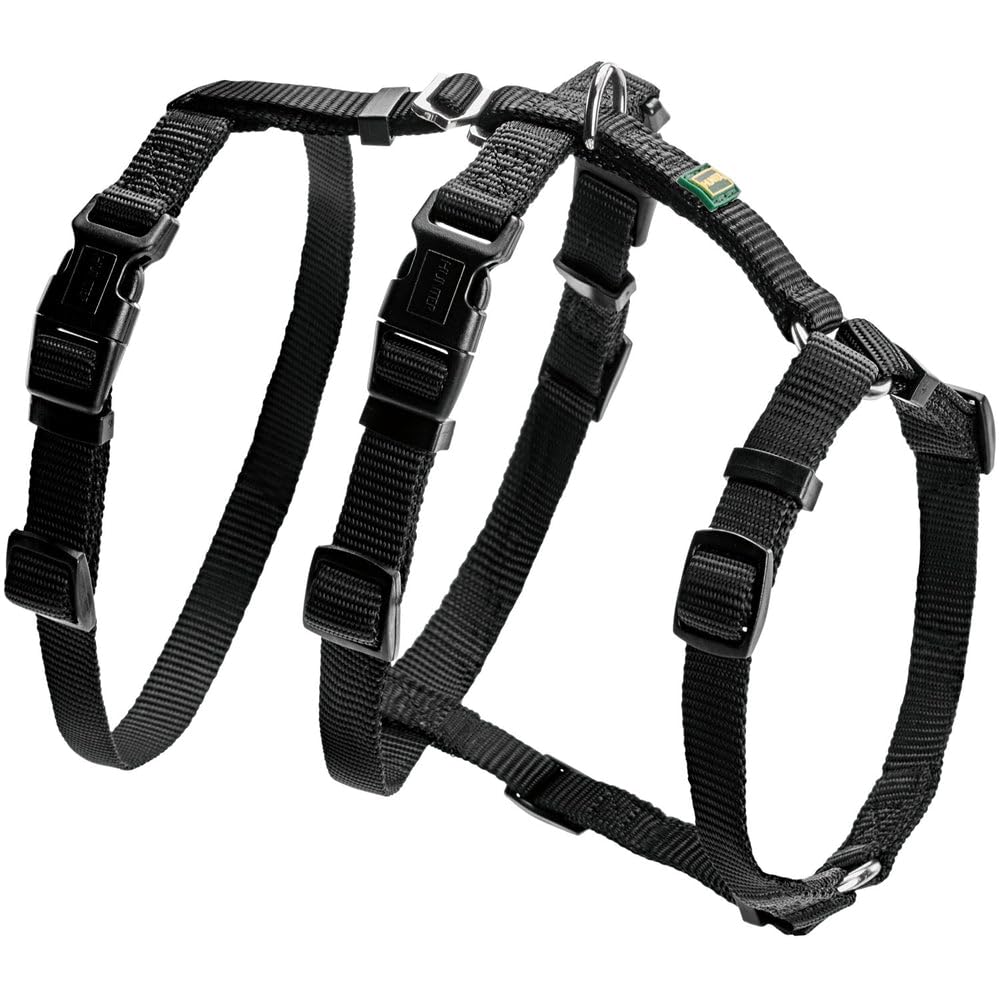 Hundegeschirr 38-52 cm Braun Schwarz XS/S, schwarz Einheitsgrösse