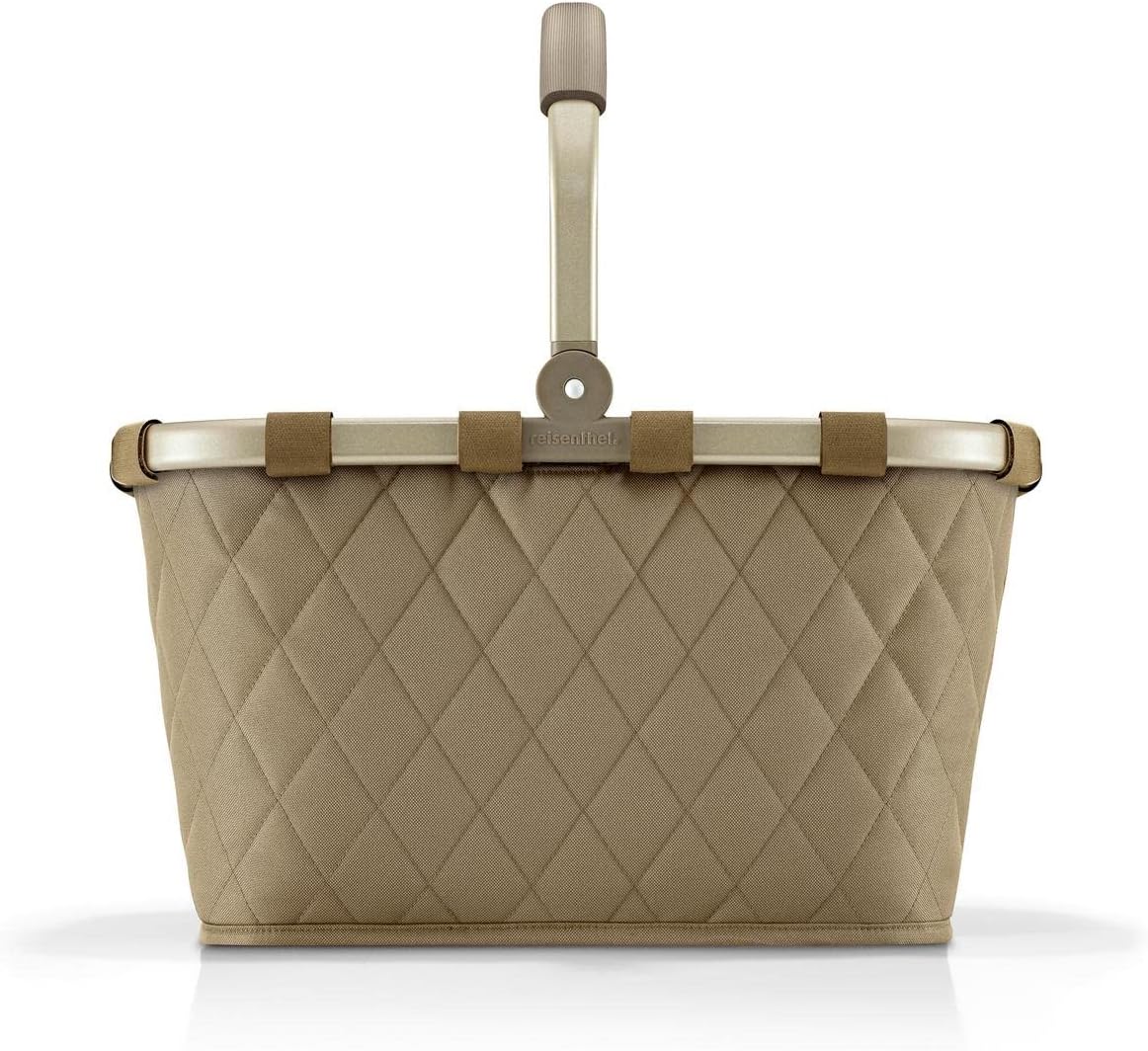Carrybag - Einkaufskorb mit Innentasche, Rhombus Olive