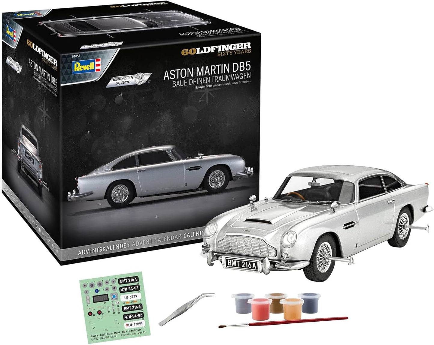 Adventskalender James Bond Aston Martin DB5 Modellbau-Set, Revell Adventskalender James Bond Aston Martin DB5