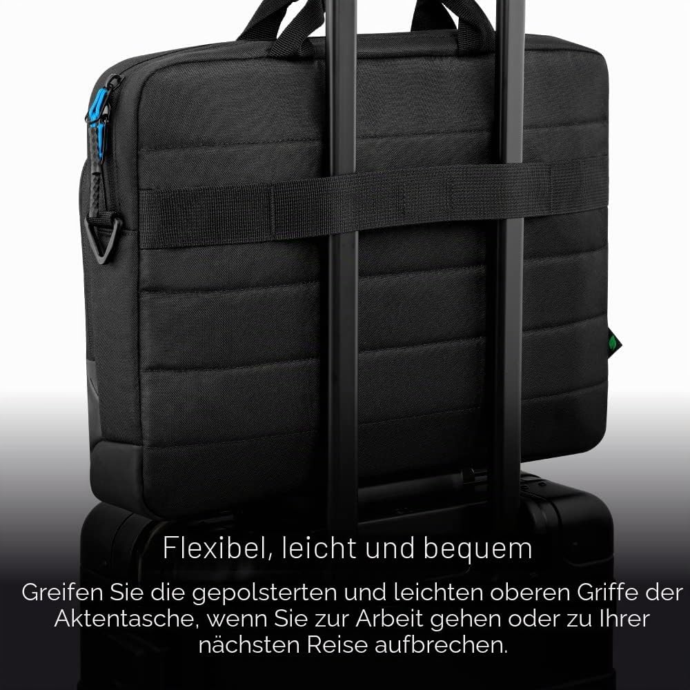 Pro Slim Aktentasche für 15.6 Zoll Laptops, Pro Slim Aktentasche Schwarz bis max. 15.6 Zoll (39.62cm)
