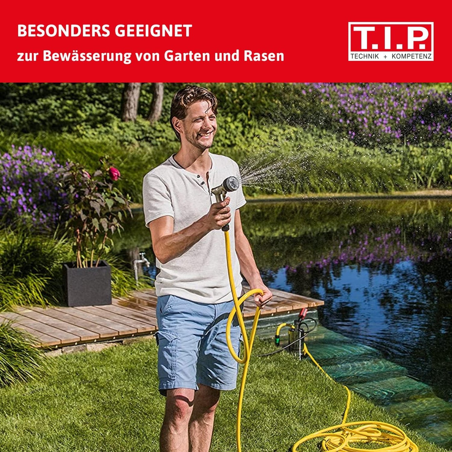 30136 Tauchdruckpumpe Drain 6000/36, Fördermenge 6.000 l/h Förderhöhe/Druck: 34 m / 3,4 bar Pumpe ohne Schlauch