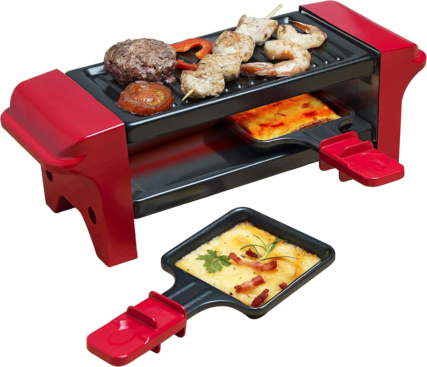 Mini Raclette-Grill, Rot