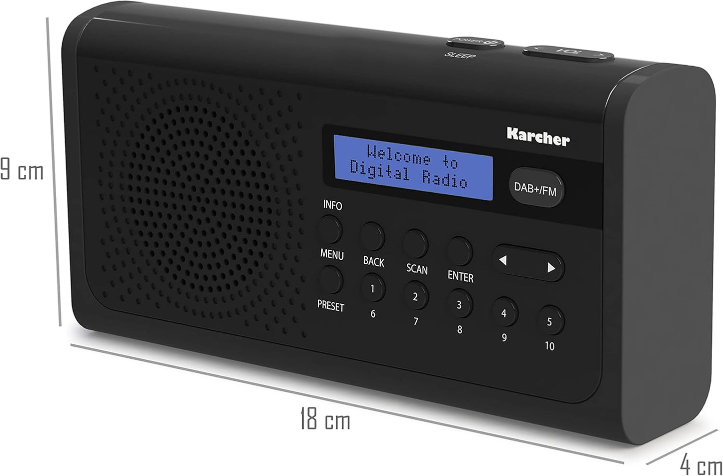 Tragbares DAB+ Radio DAB 2405, Single