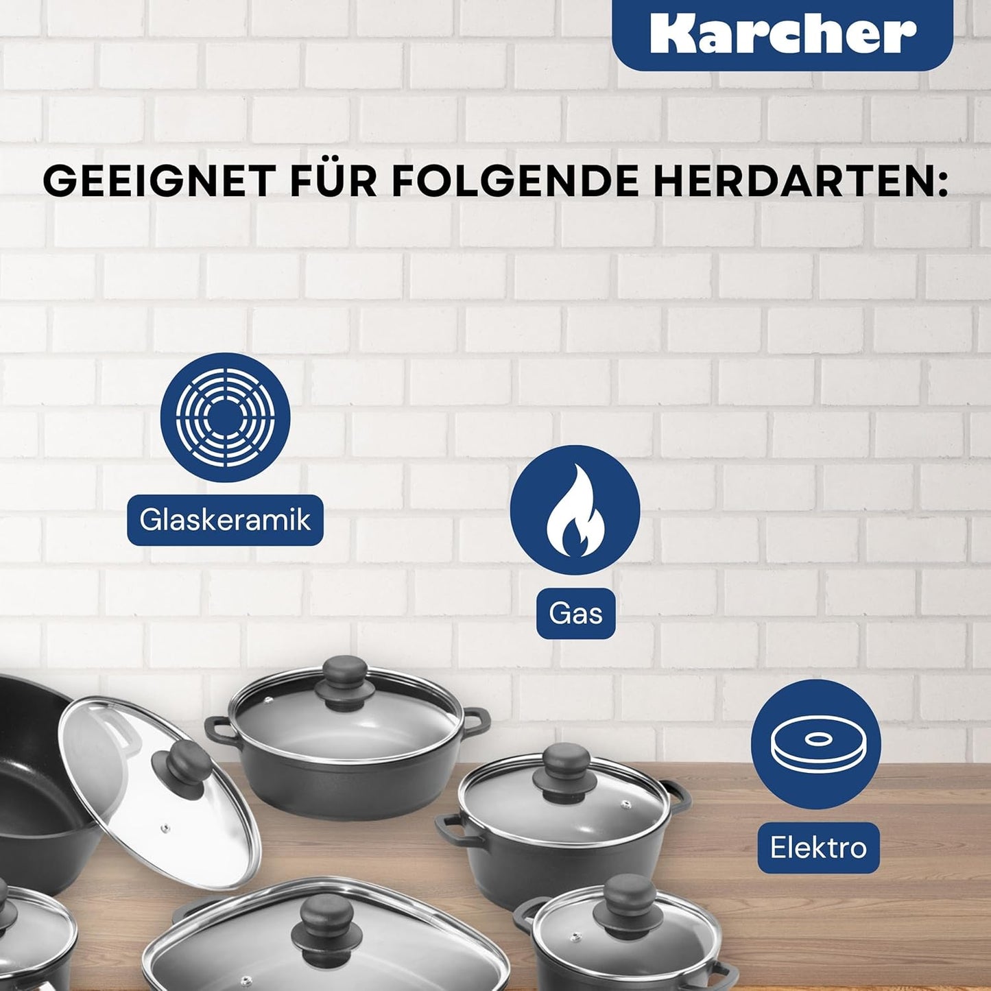 Kochtopfset, 12-teilig