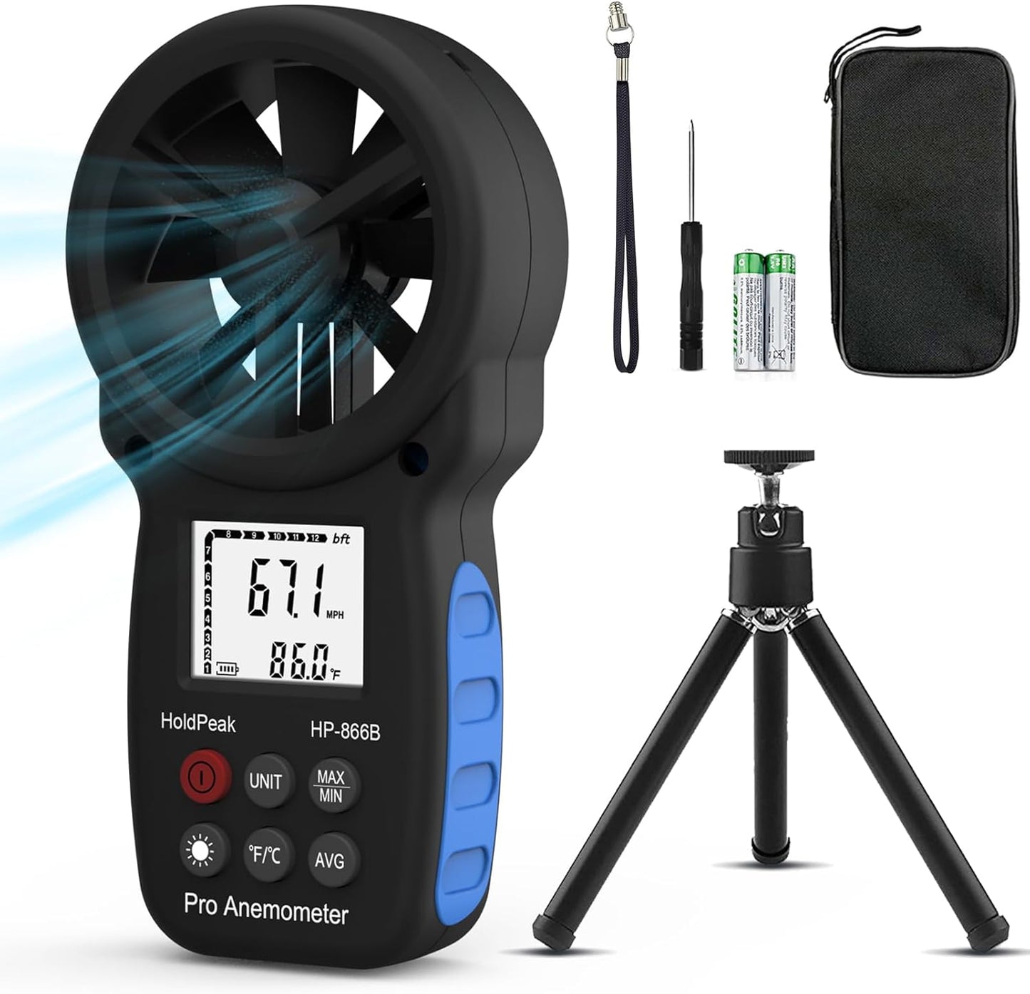 Digitales Anemometer Windmessgerät