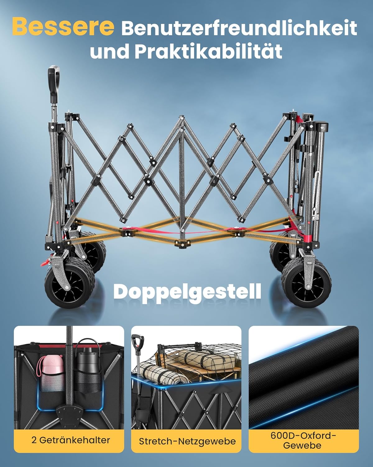 Faltbarer Bollerwagen