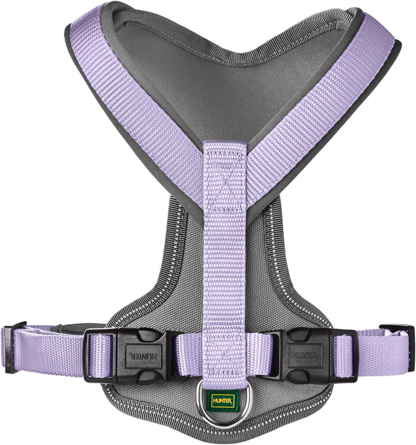 Hundegeschirr Neopren, lavendel/grau Large