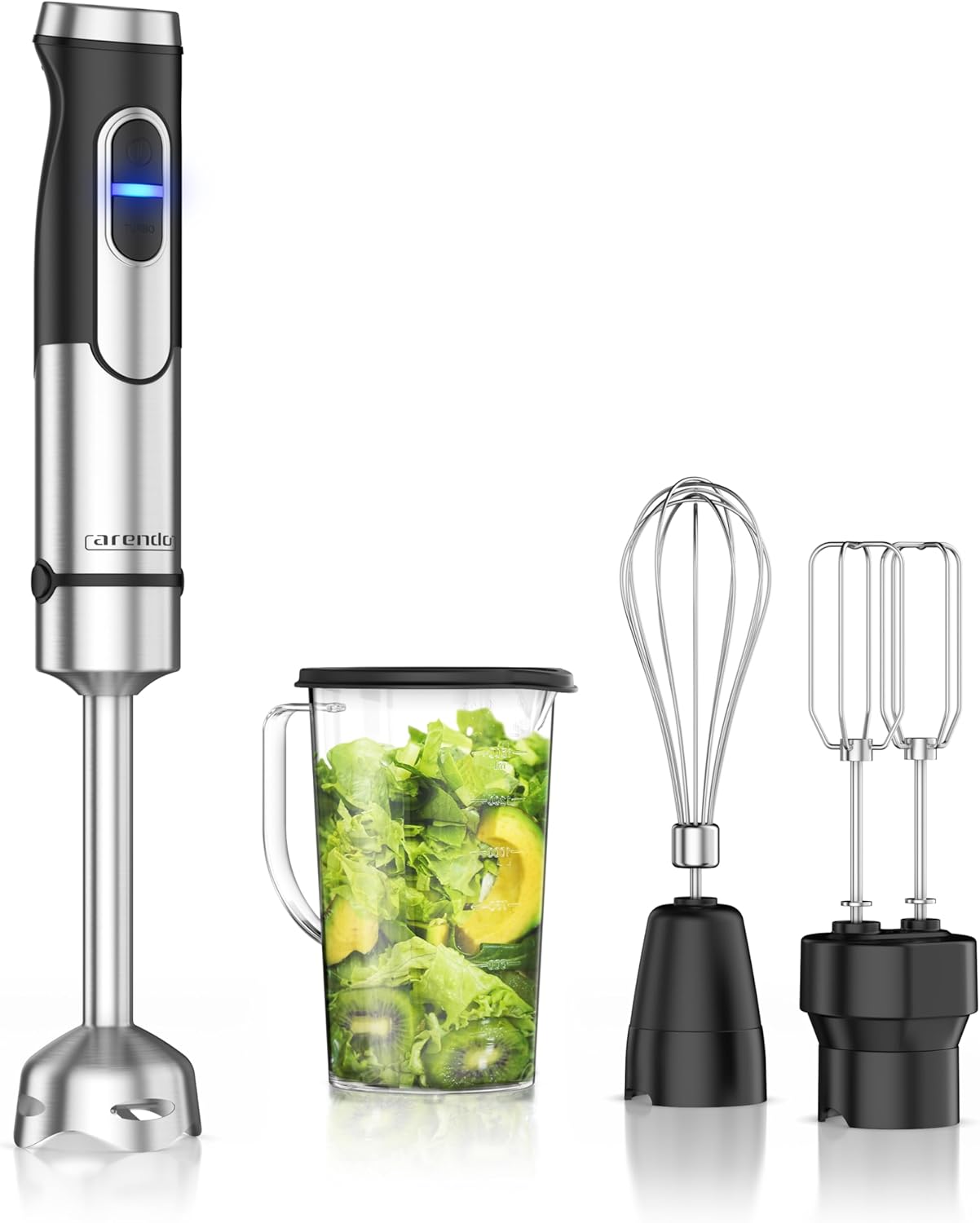 Handmixer mit Pürierstab und Schneebesen