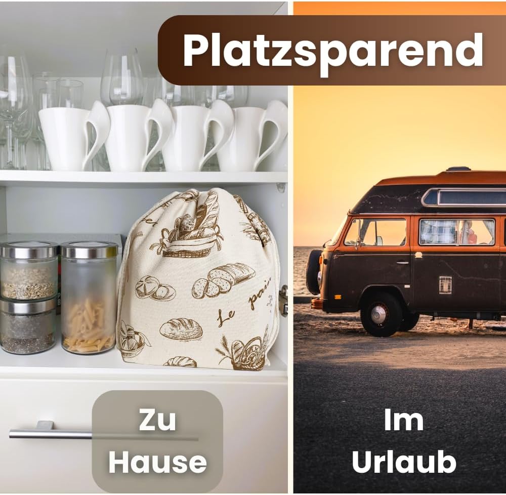 Brotbeutel zur Aufbewahrung (3 in 1), 3 in 1 Bakery