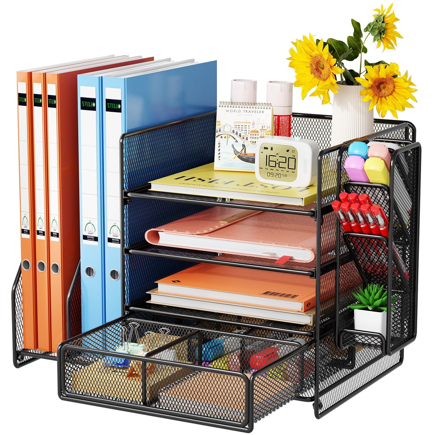 Schreibtisch Organizer mit Aktenhalter