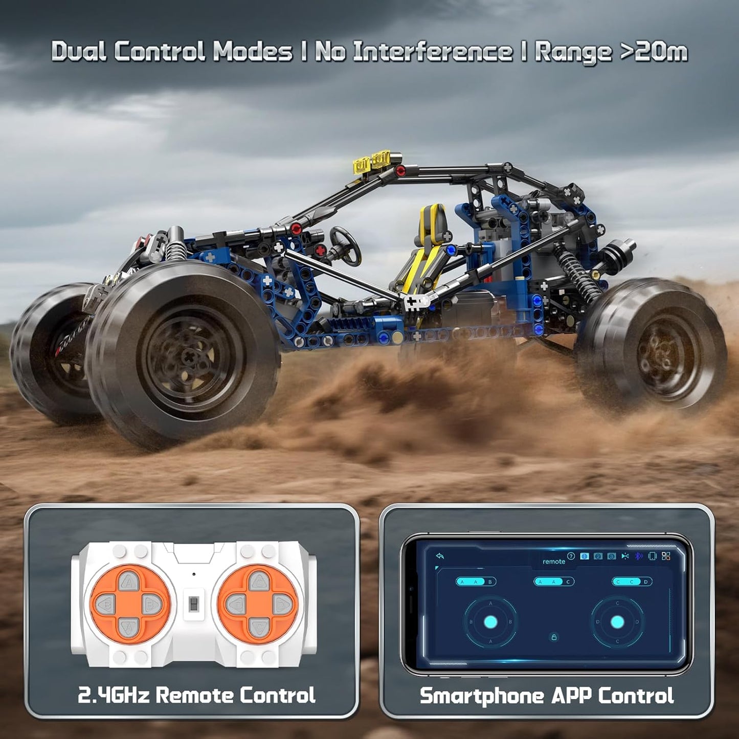 Technik Offroad-RC-Buggy-Bausatz, Blitz-Geländewagen
