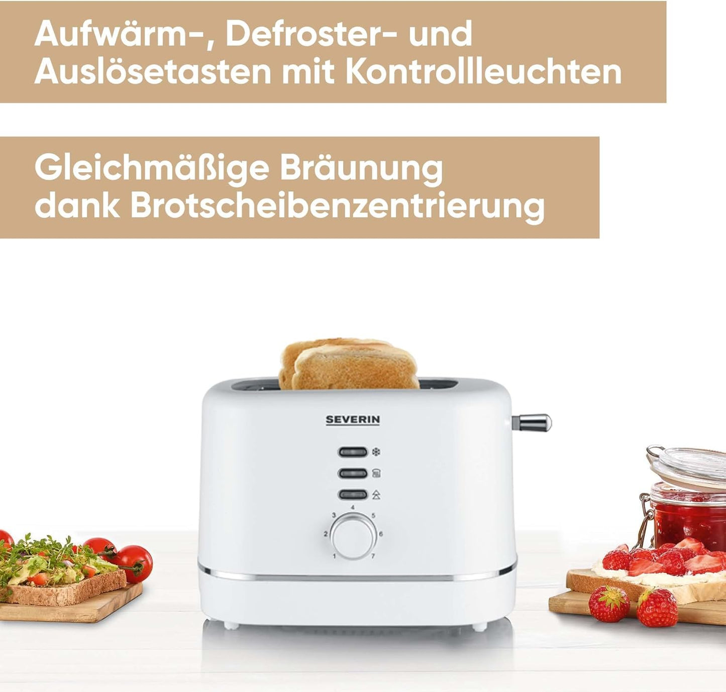 Automatik-Toaster AT 4324, Weiss