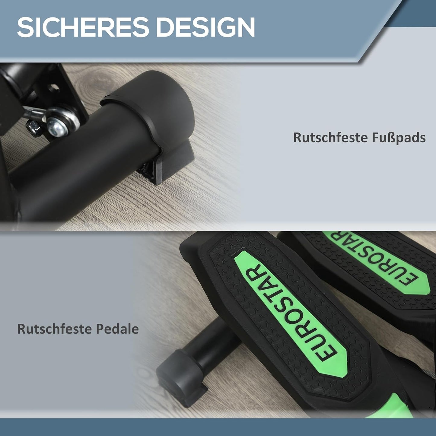 Heimtrainer mit Haltegriff und LCD Display