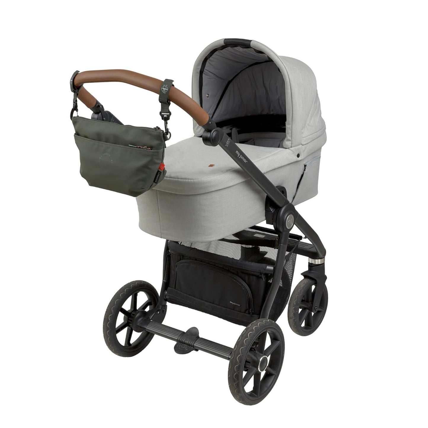 Baby Kinderwagen-Organizer Umhängetasche, Dark Olive