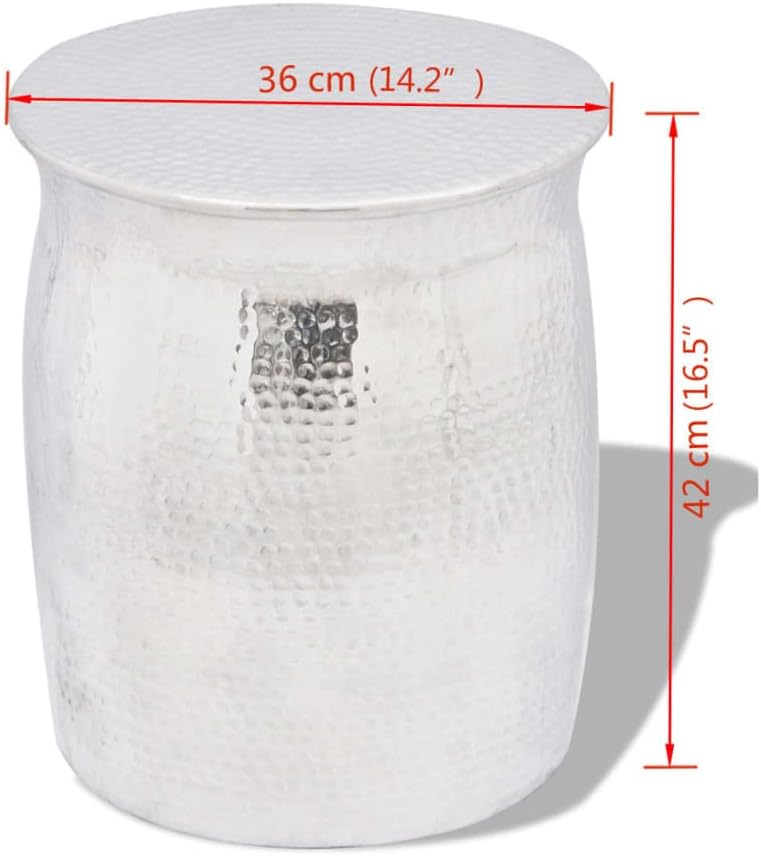 Beistelltisch, 42 cm Silber