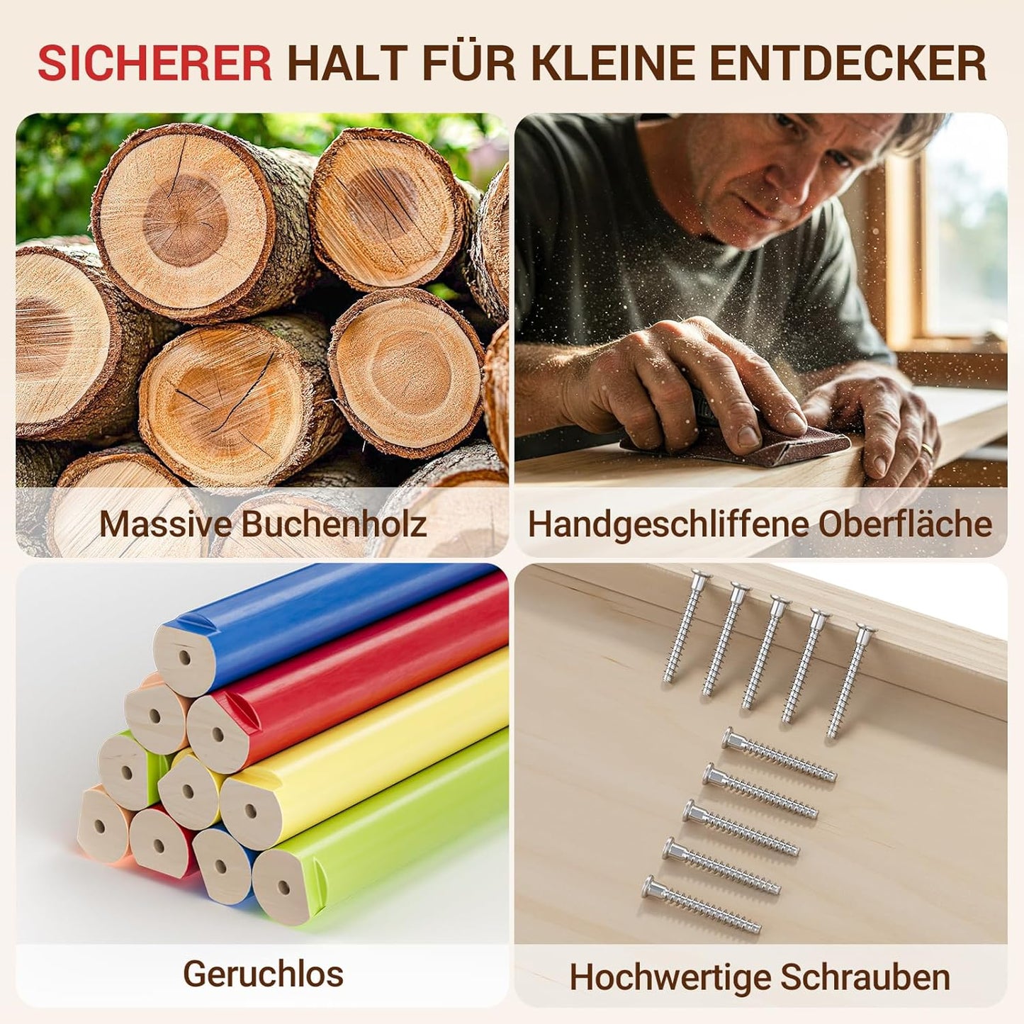 8-in-1 Indoor-Klettergerüst, Klassischer Regenbogen