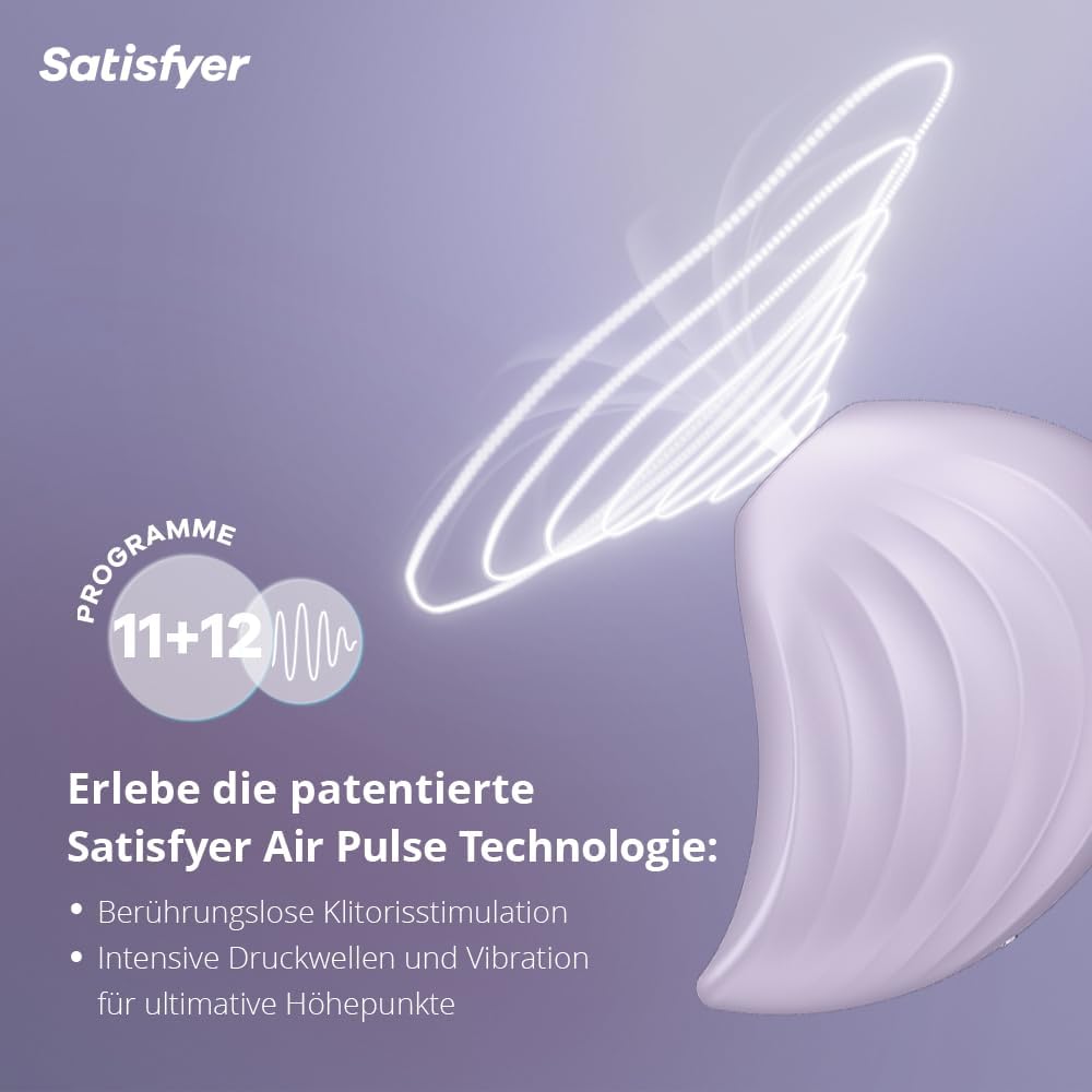 Pearl Diver Druckwellen-Vibrator, Flieder Einheitsgrösse