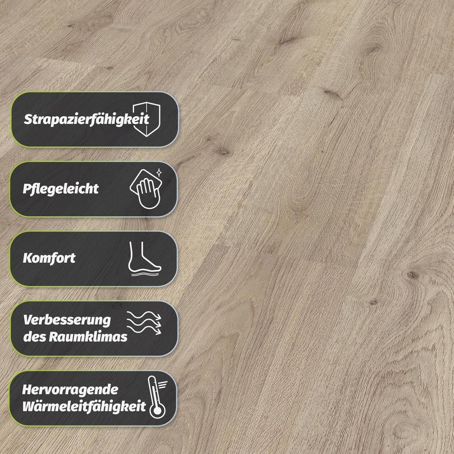 Laminat Landhausdiele Klick-System, Serie Superior Basic