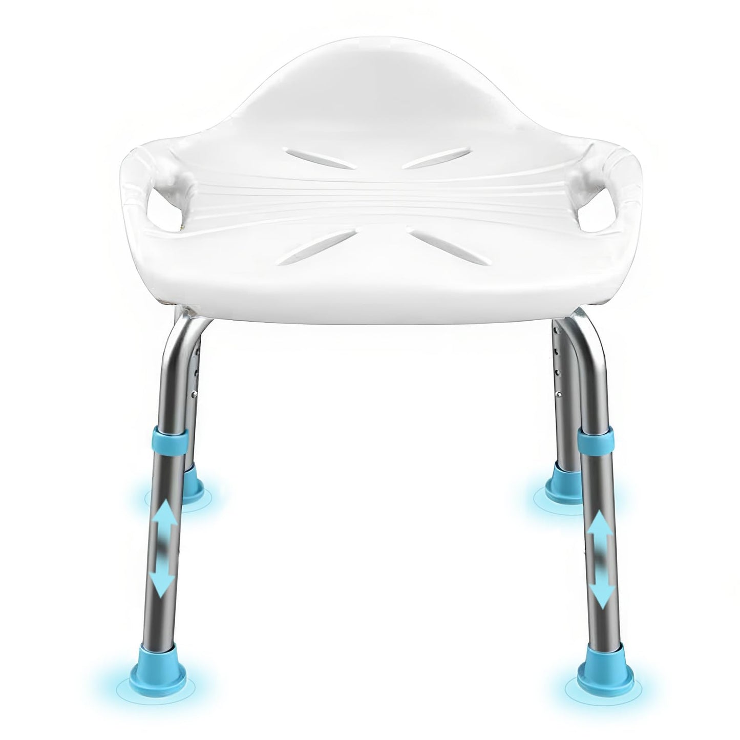 Duschhocker für Senioren, White Wide 48.6cm