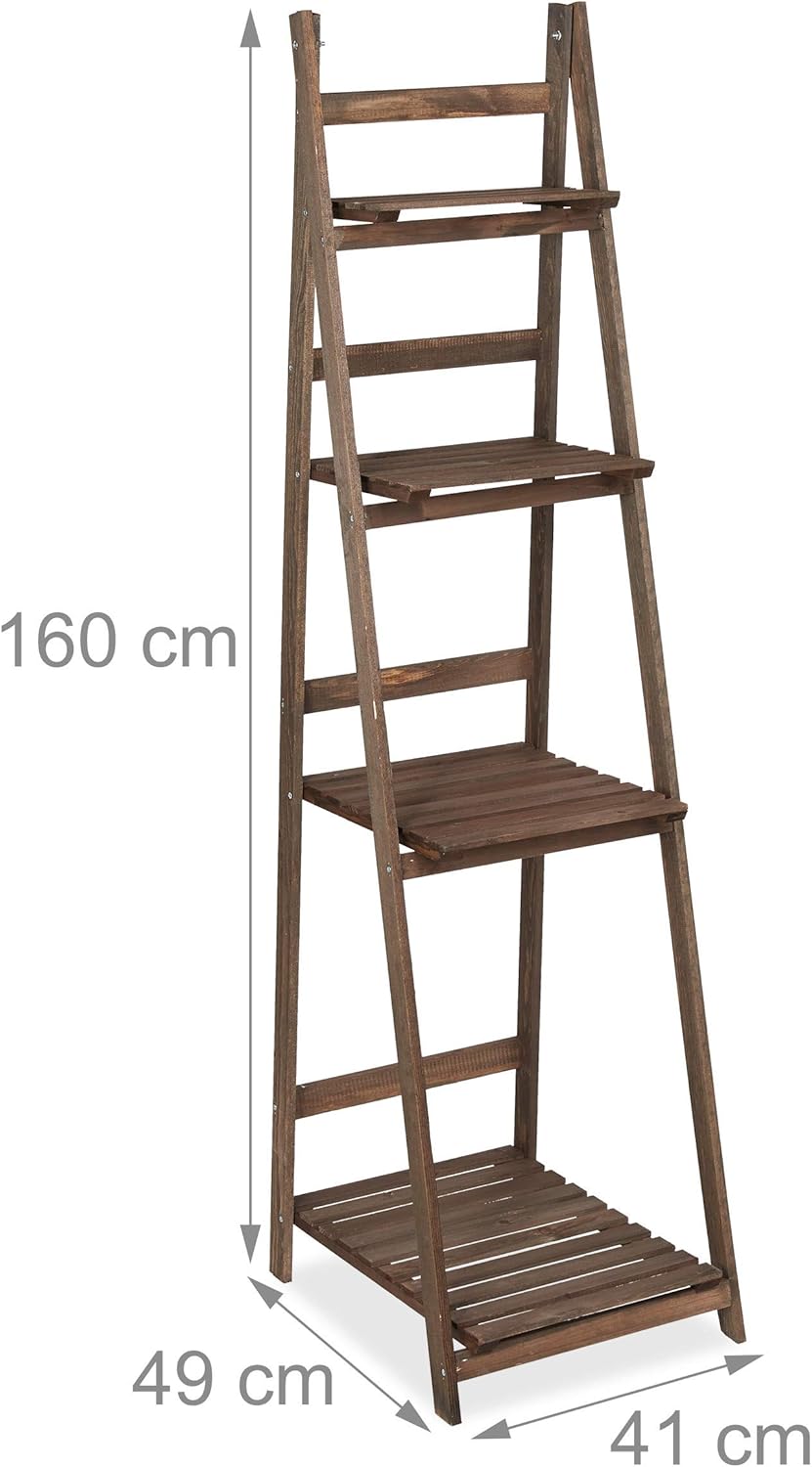 4-stufige Blumentreppe, 160,00 x 41,00 x 49,00cm