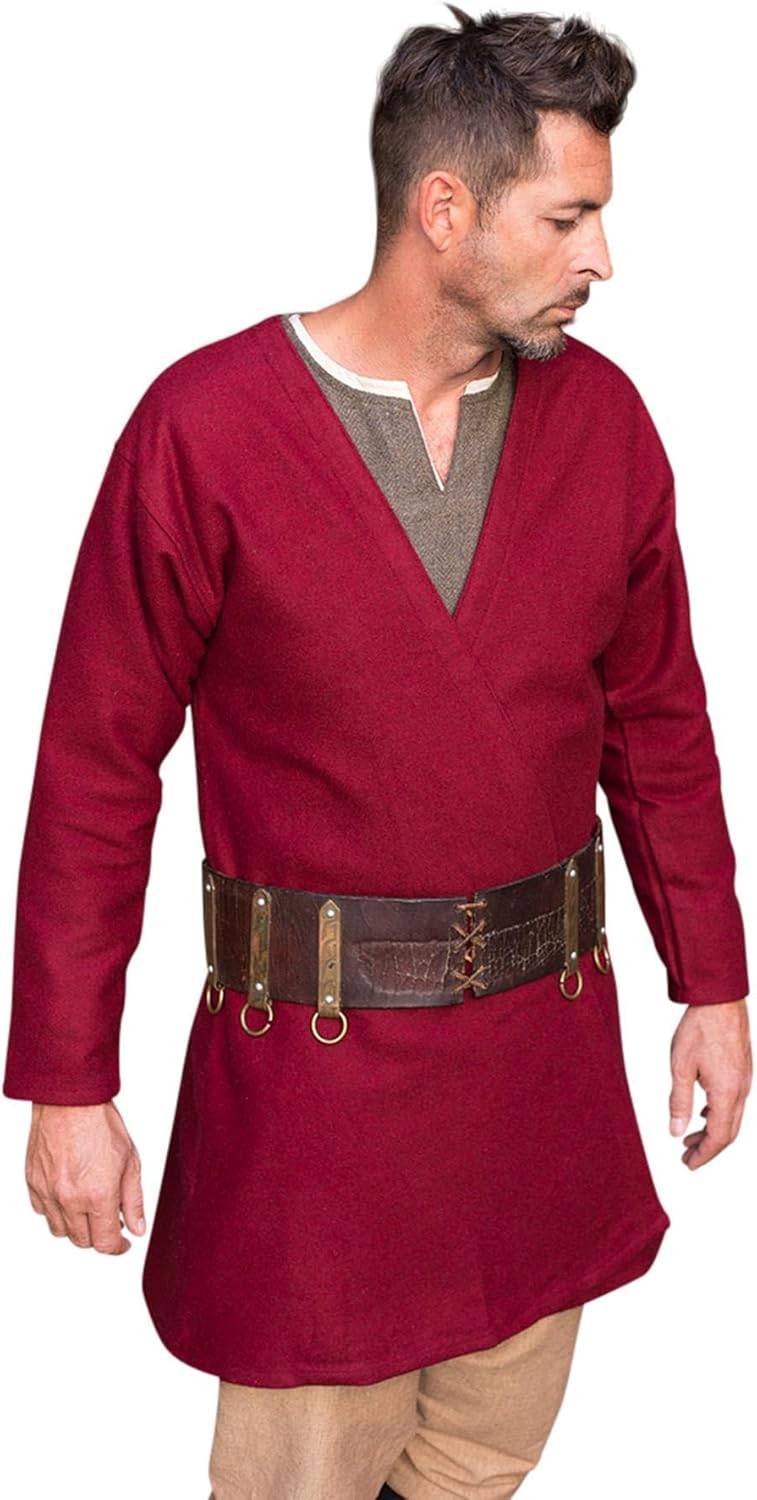 Klappenrock Loki für Mittelalter-Cosplay, Rot L