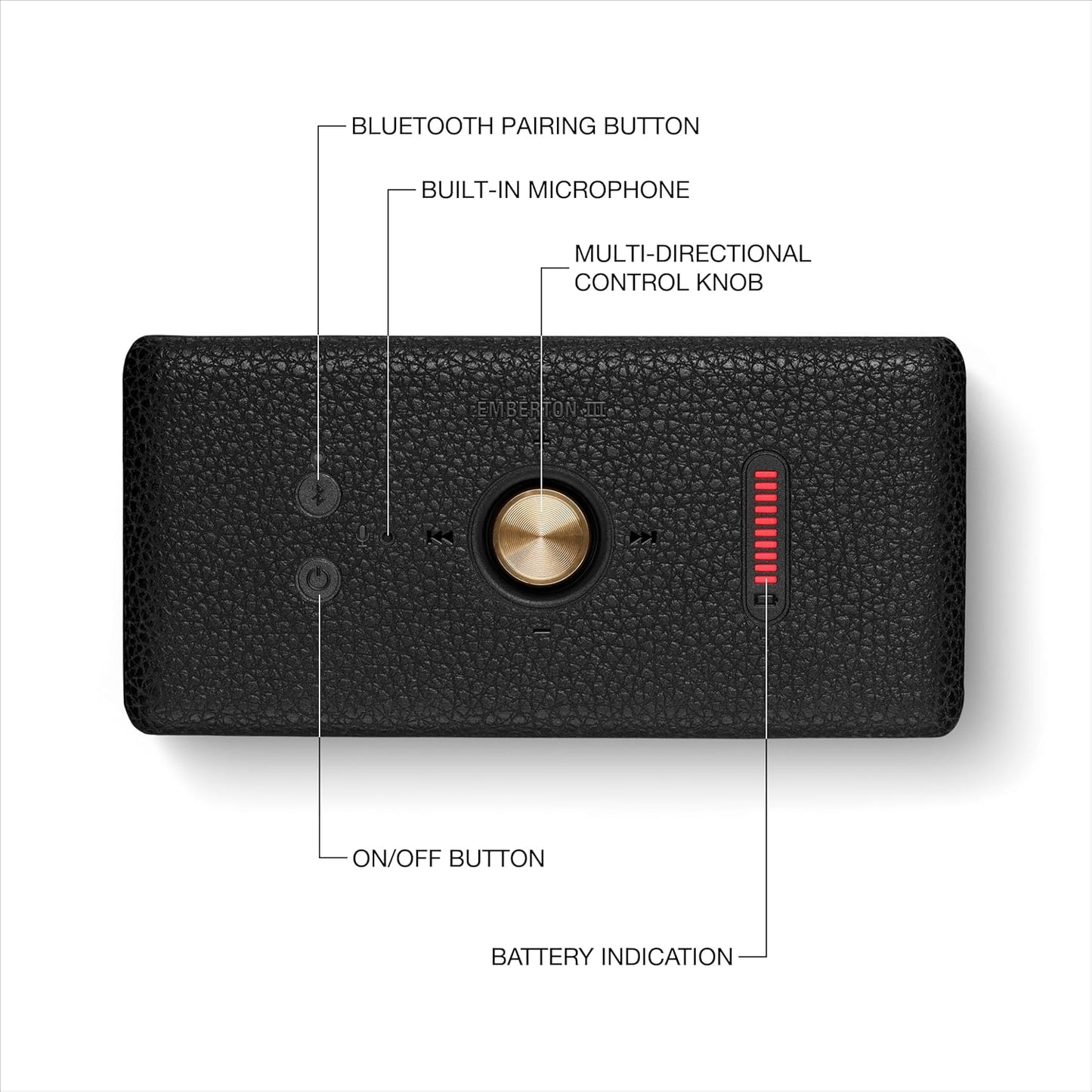 Emberton III - Tragbarer Bluetooth-Lautsprecher, Black Emberton III