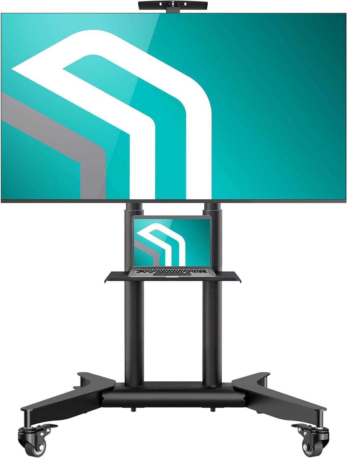 TV-Ständer TS1571-B, für 32-75 Zoll, höhenverstellbar, rollbar, TS1571 Schwarz