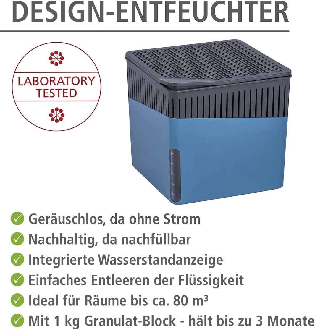 Cube, Raumentfeuchter 1000 g Blau