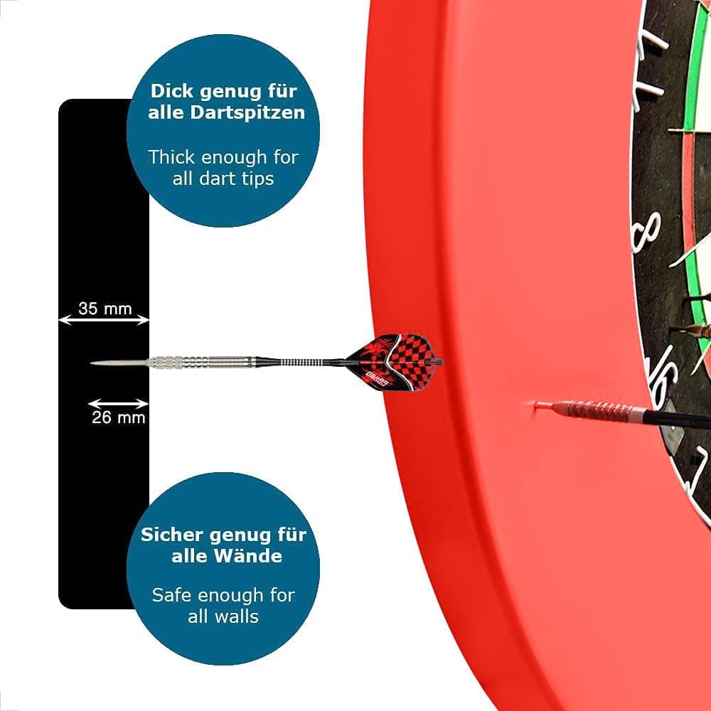 Dart Catchring für Dartscheiben, Rot