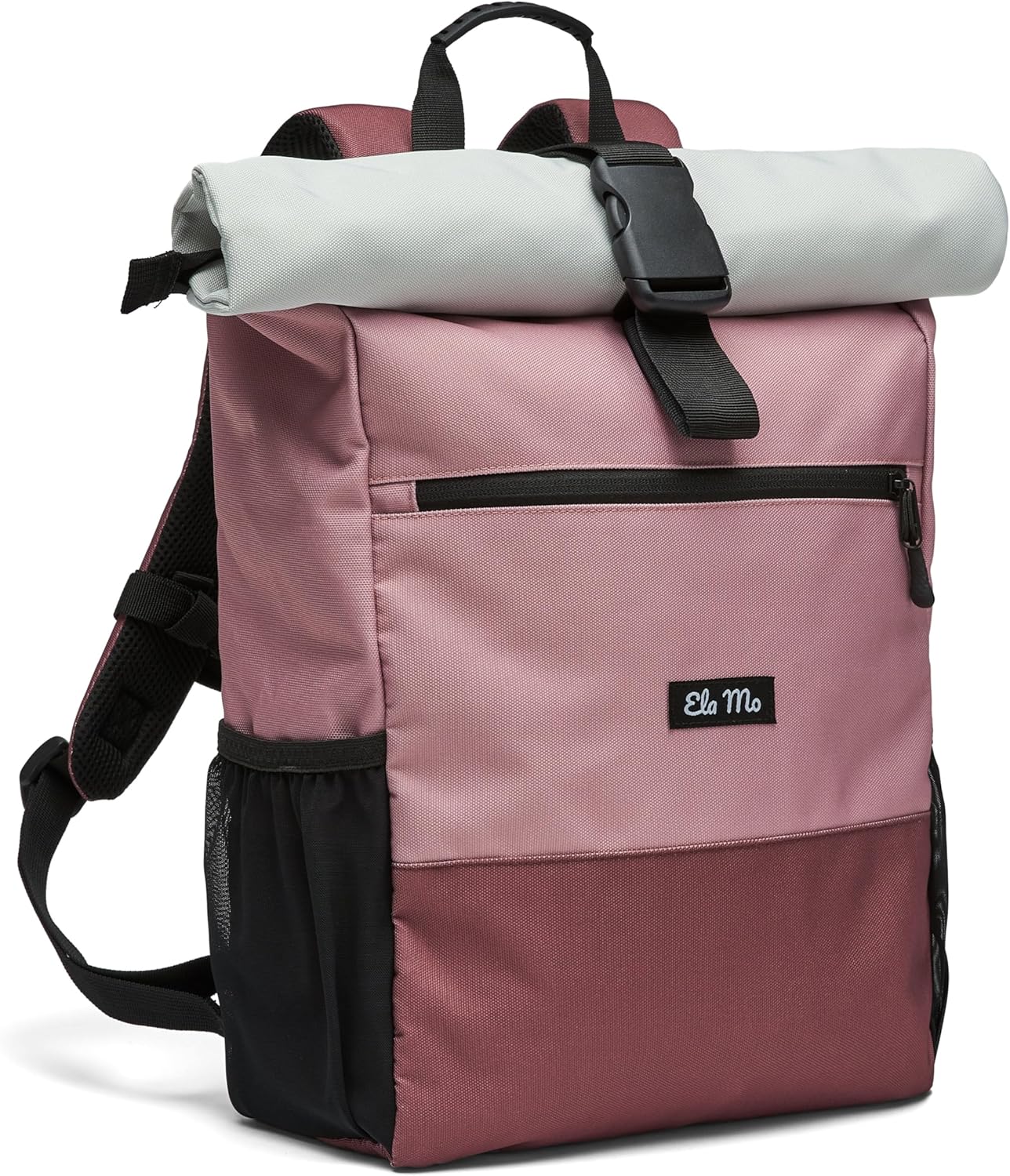 Rolltop Laptop-Rucksack, Strawberry Cream 18 bis 26 Liter