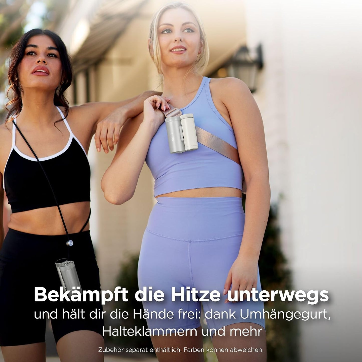 3-in-1 ChillPill Hochgeschwindigkeits-Handventilator mit Sprühnebel, Karbonschwarz