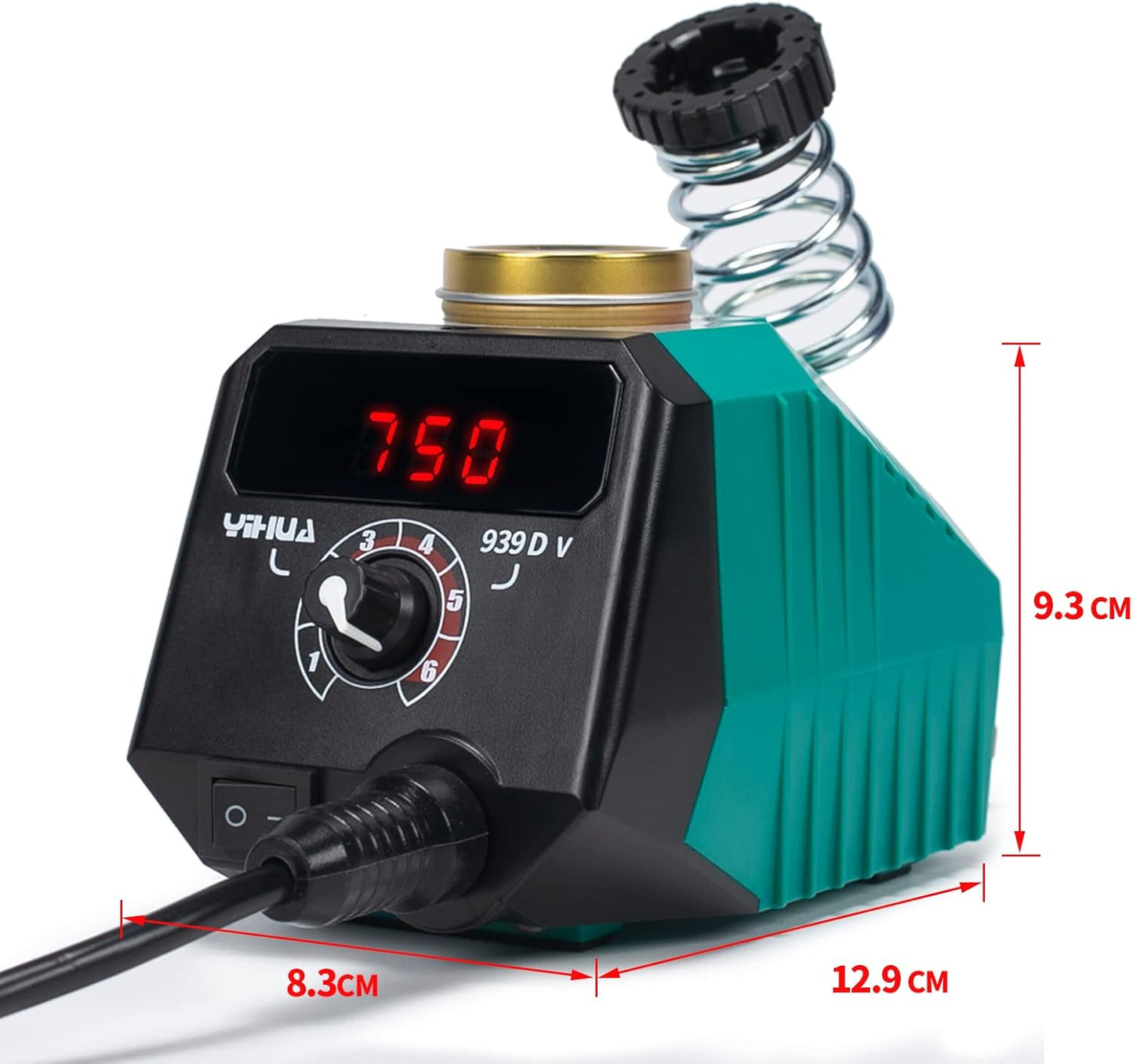 Brandmalerei Brennstation mit Digitalanzeige und 20 Spitzen, YIHUA 939D-V
