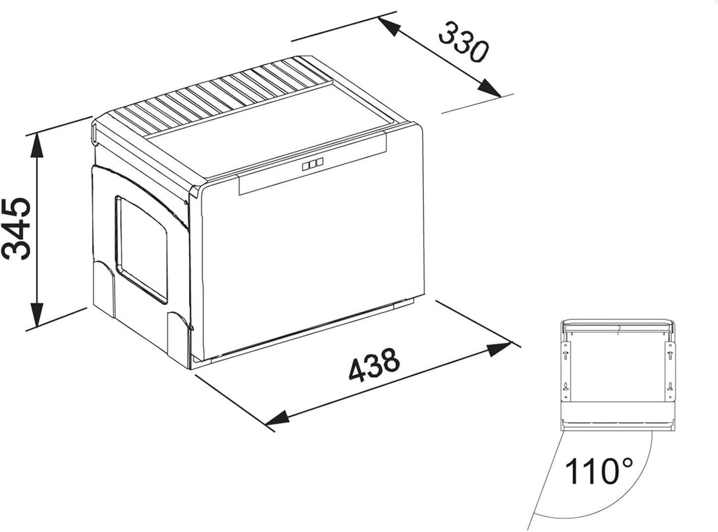 Cube 50 Mülleimer