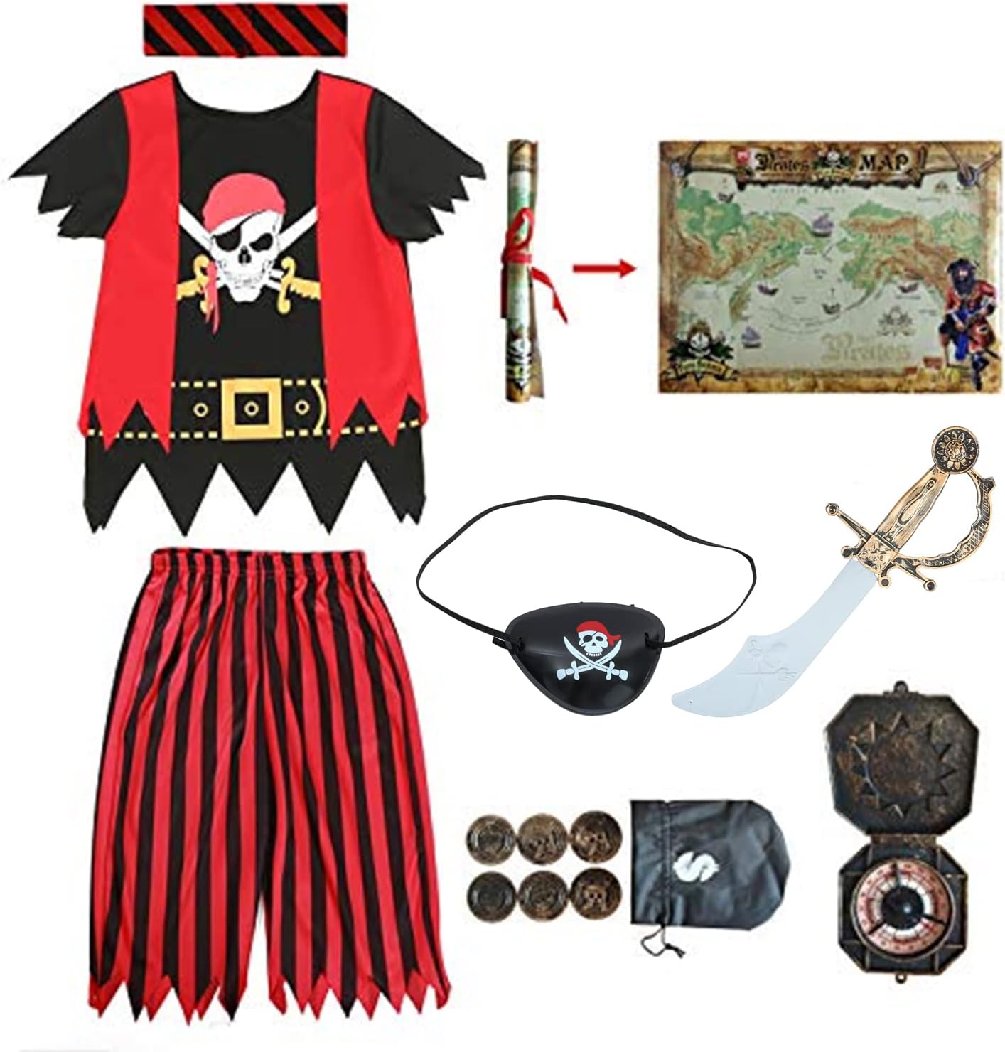 Piratenkostüm, 110-116