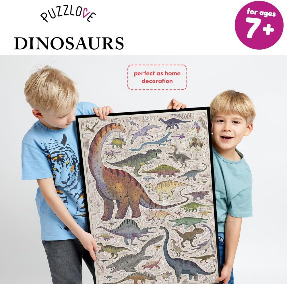 – Puzzlove Dinosaurier – 200 Teile, Dinosaurier (200 Stück)
