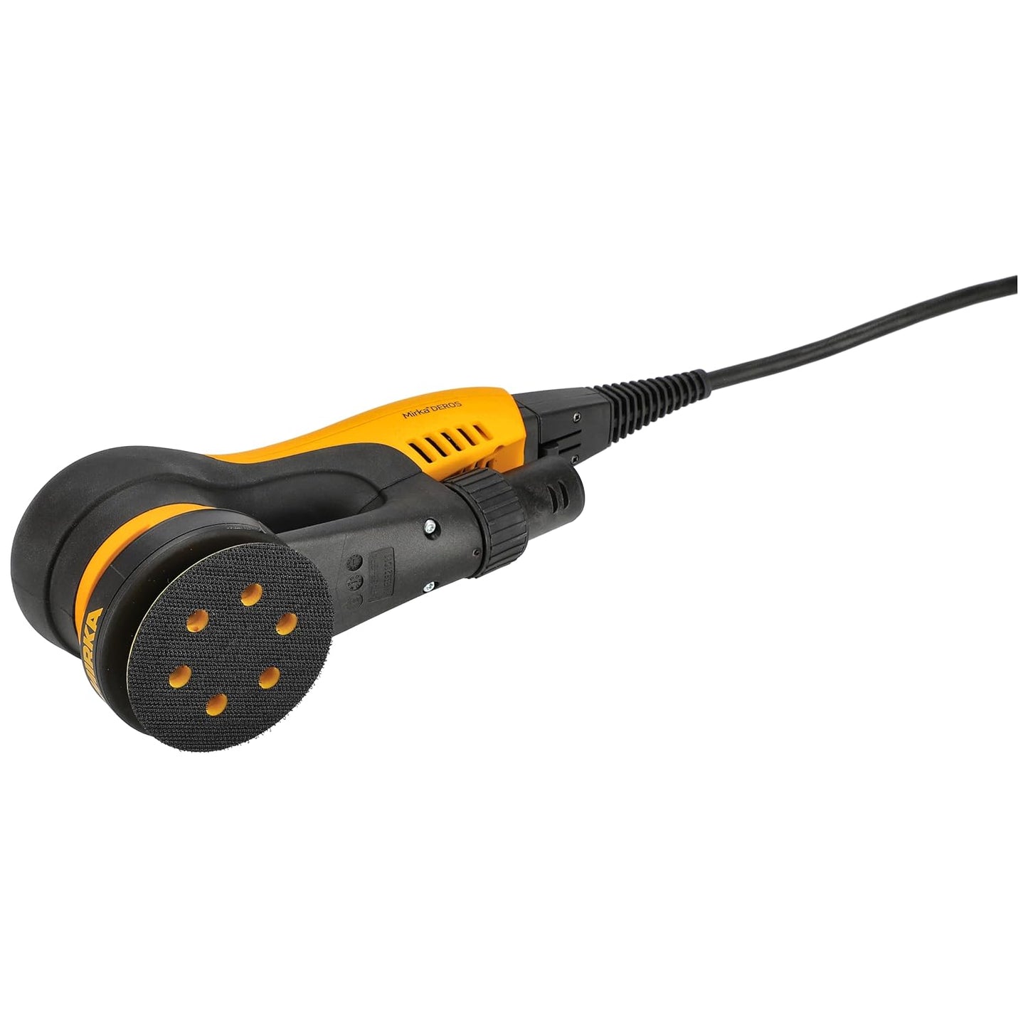 Exzenterschleifer mit Absaugung für staubfreies Schleifen von Holz, Gipskarton und Metall, 77 mm / 5,0 mm Hub