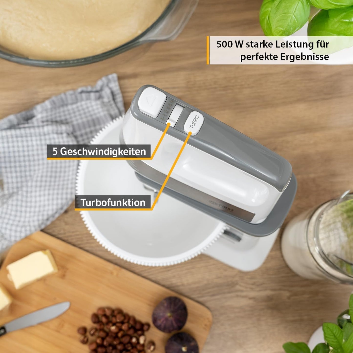 Hand- und Standmixer mit 5 Geschwindigkeiten