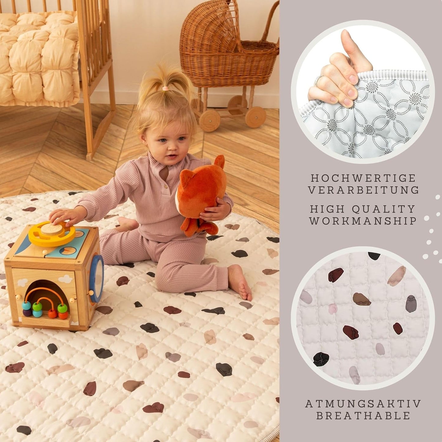 Babykrabbeldecke Confetti, Konfetti