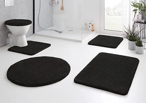 Badteppich Relax, 60x100 cm, Schwarz 60 x 100 cm (Rechteckig)