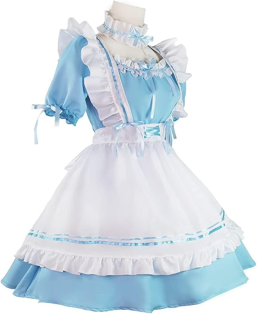 Anime Maid Cosplay Kleid, Blau L