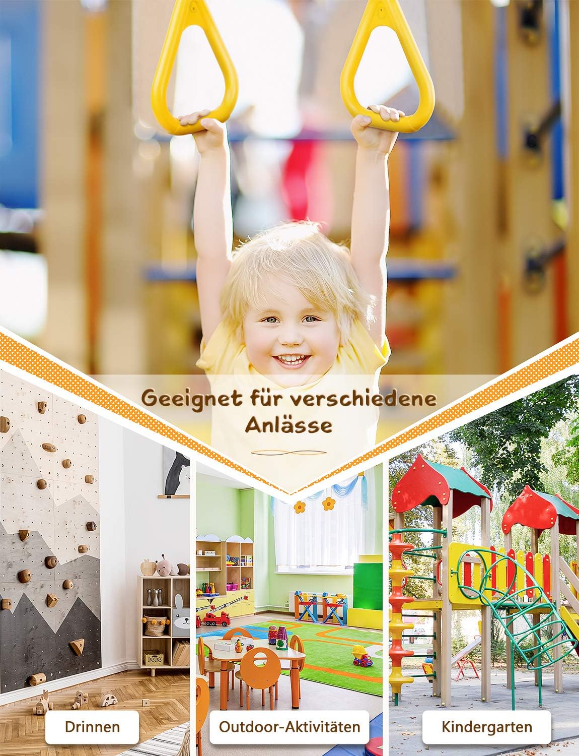 Trapezschaukel, Gelb